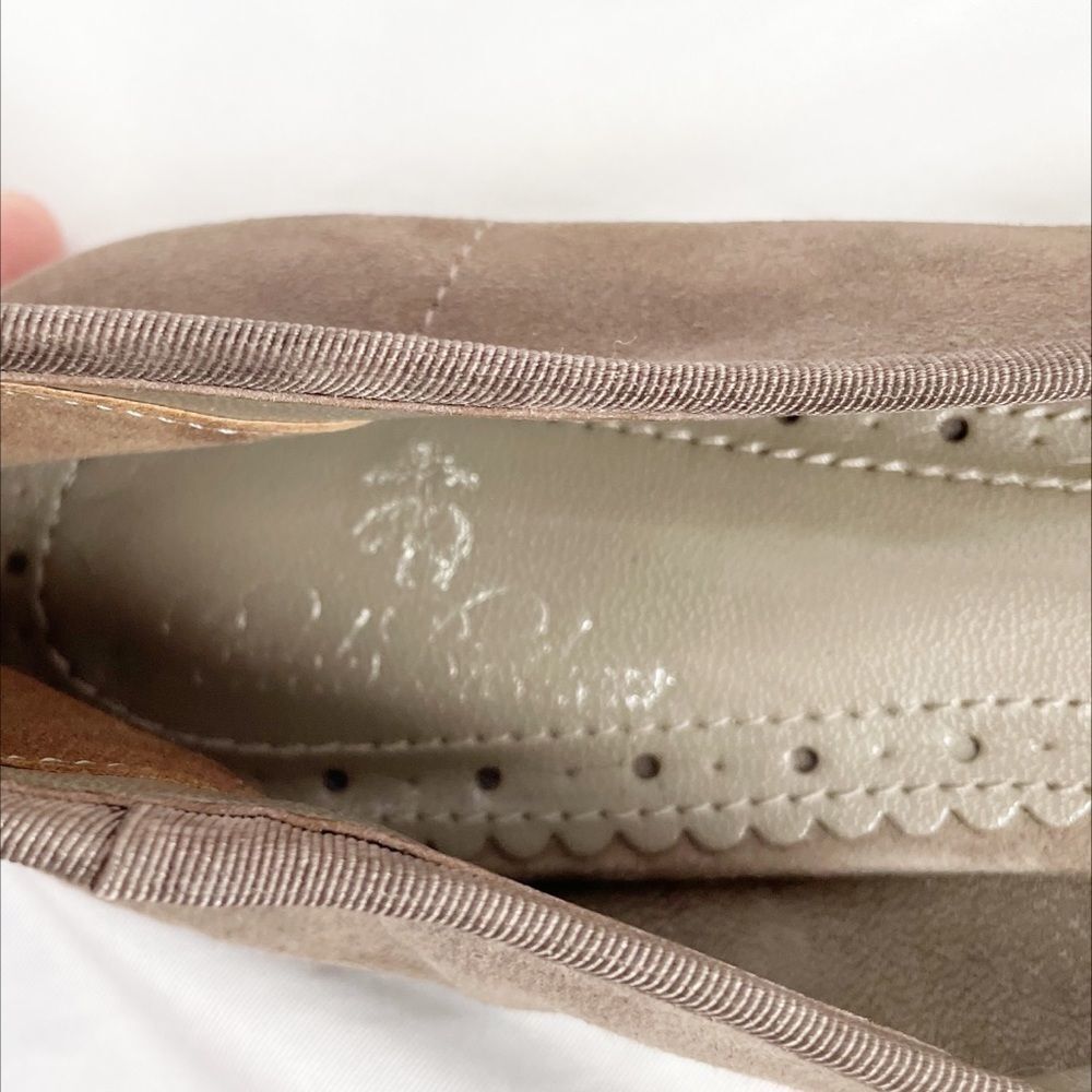 Brooks Brothers Brown Suade Flats Size 7 - Picture 2 of 5